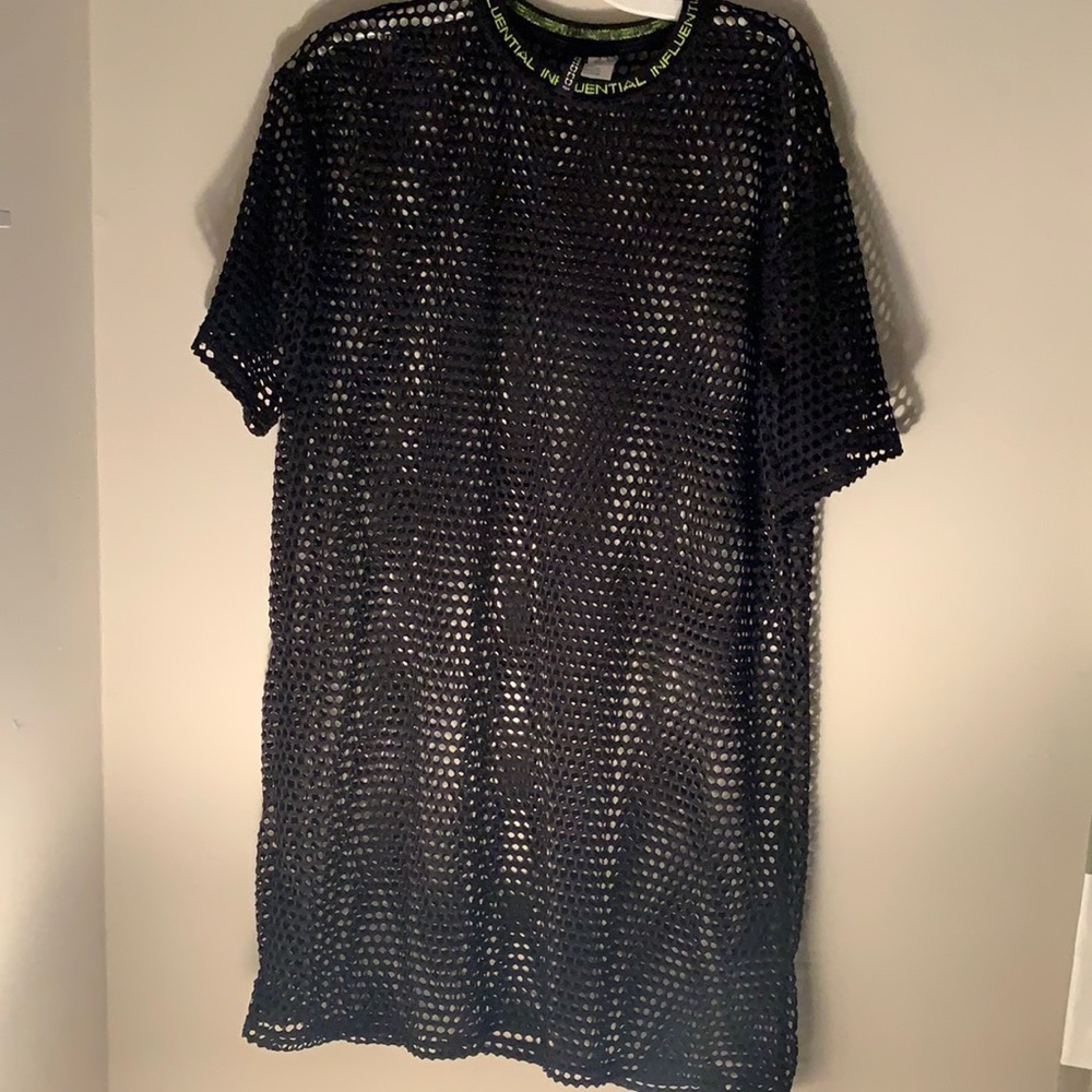 Billie Eilish oversized mesh top